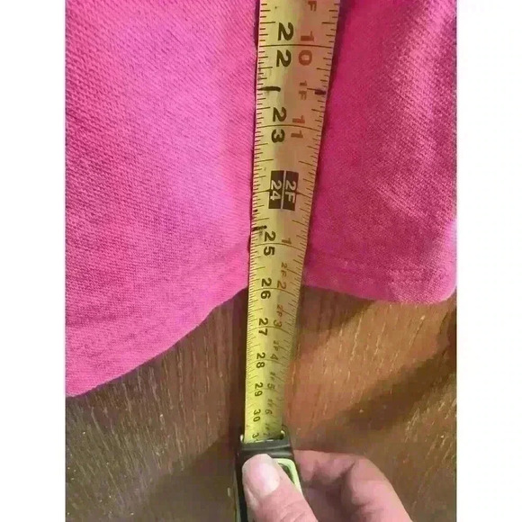 Boast Pink Pot Leaf Logo Golf Tennis Pickleball Polo Top L - Picture 7 of 7